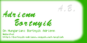 adrienn bortnyik business card